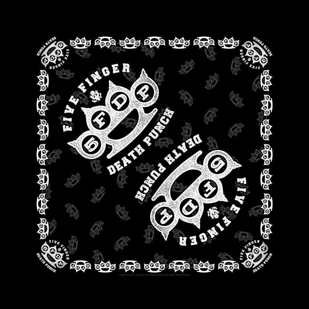 Five Finger Death Punch Knuckles Logo Bandana