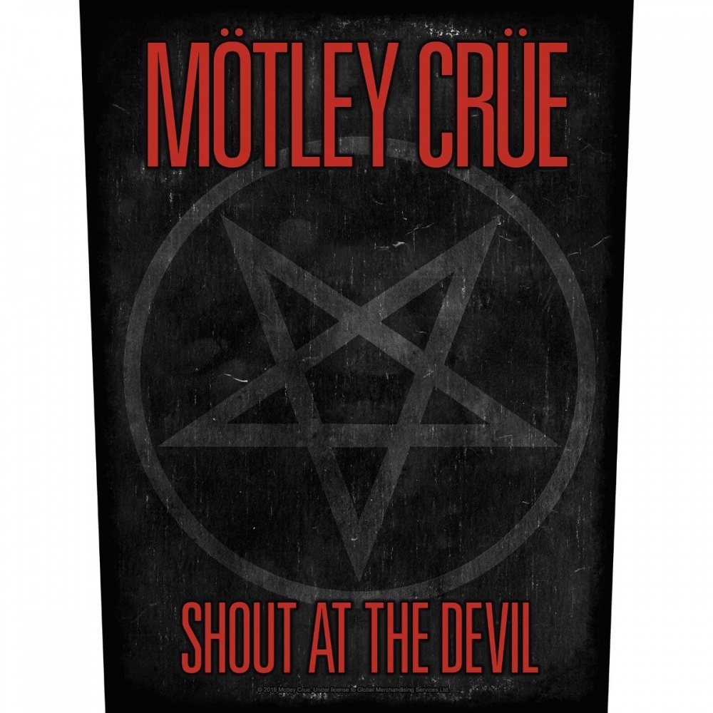 Motley Crue Shout At The Devil Back Patch