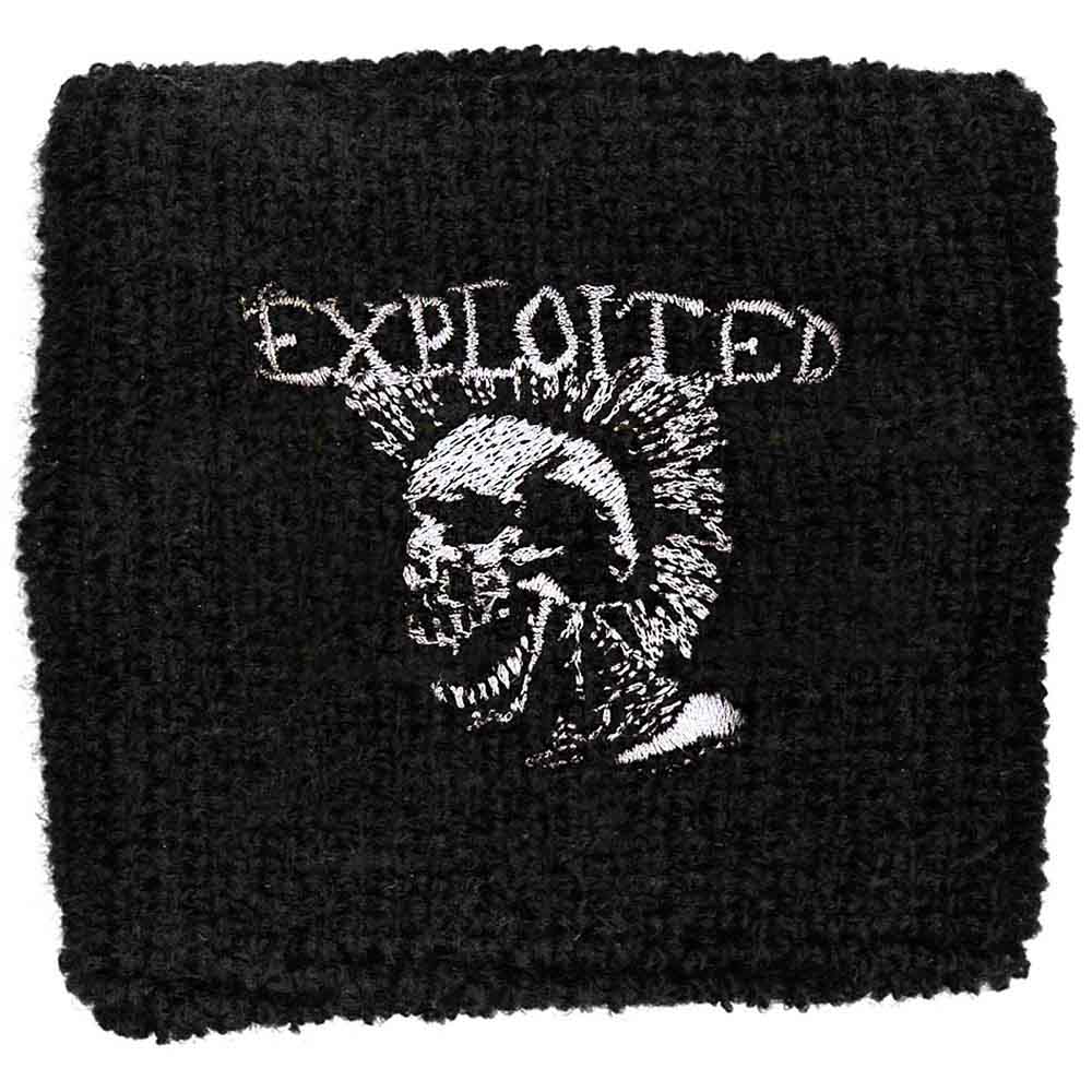The Exploited Mohican Skull Sweatband
