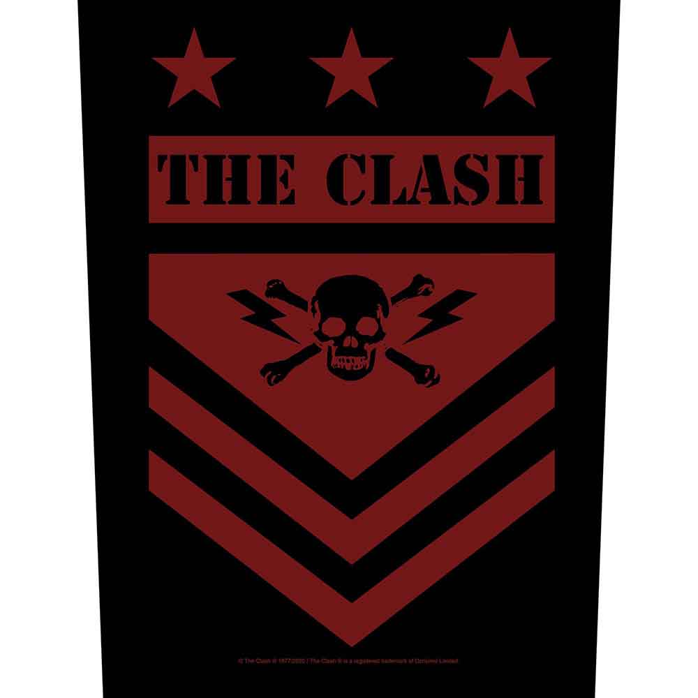 The Clash Military Shield Back Patch