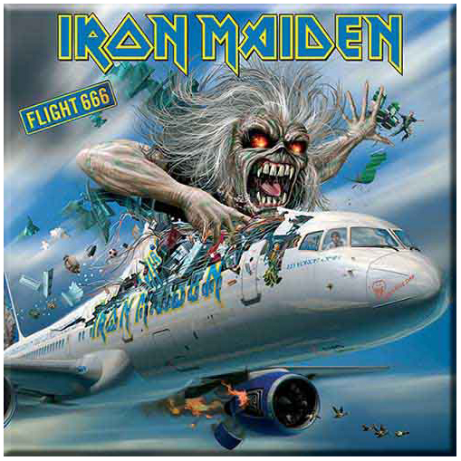 Iron Maiden Flight 666 Fridge Magnet