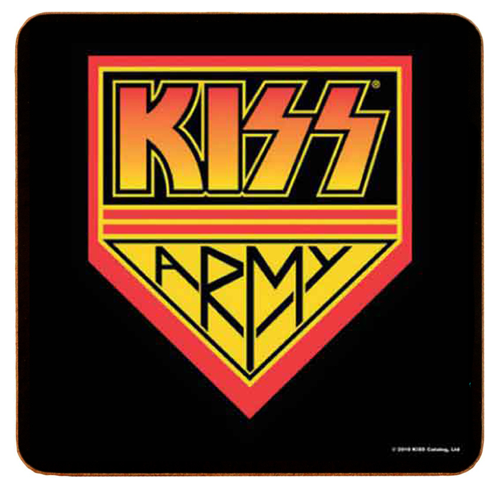 KISS Army Logo Drinks Coaster