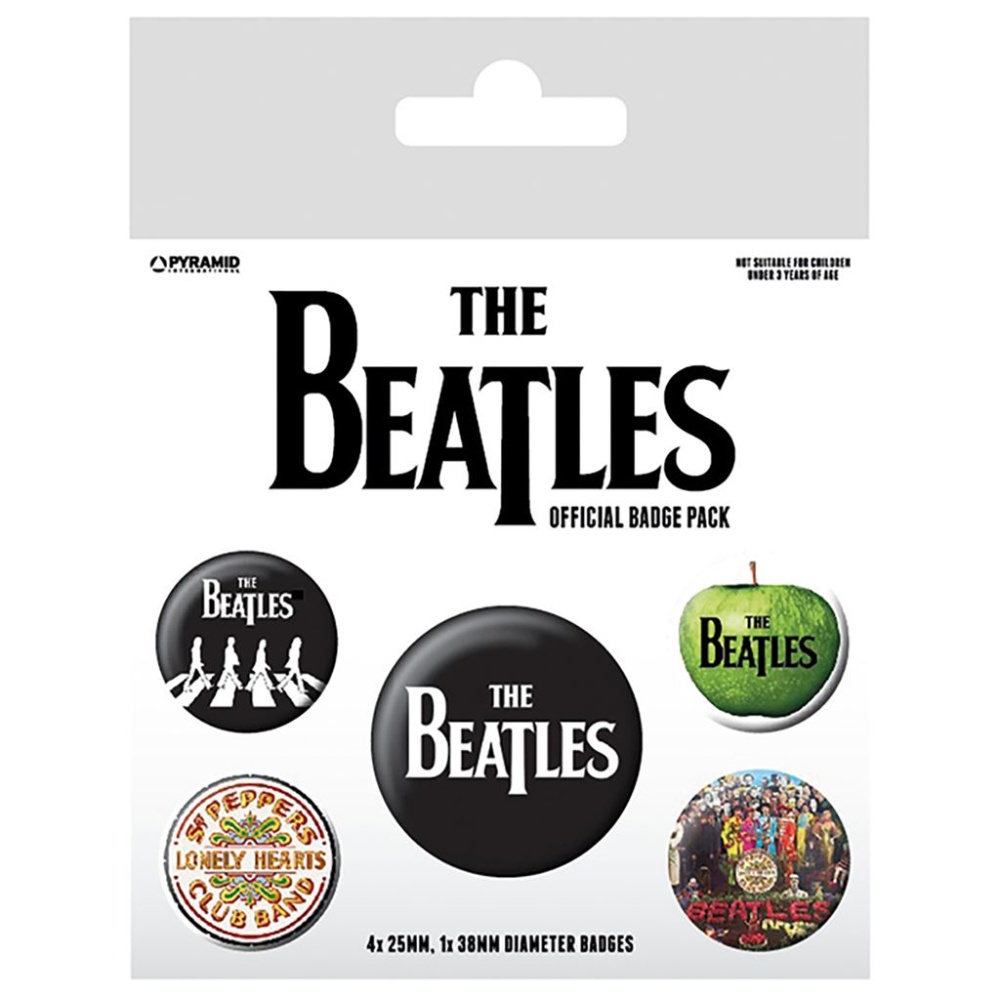 The Beatles (White) Official Badge Pack