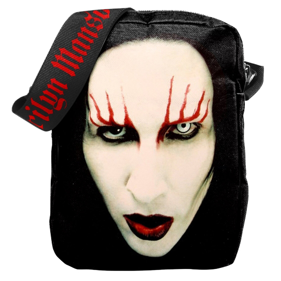 Marilyn Manson Red Lips Crossbody Bag