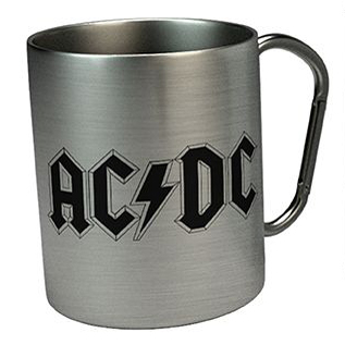 AC/DC Logo Carabiner Clip Metal Mug