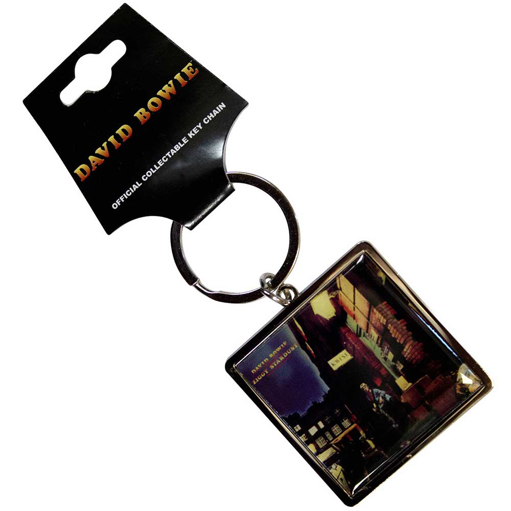 David Bowie Ziggy Stardust Metal Keyring