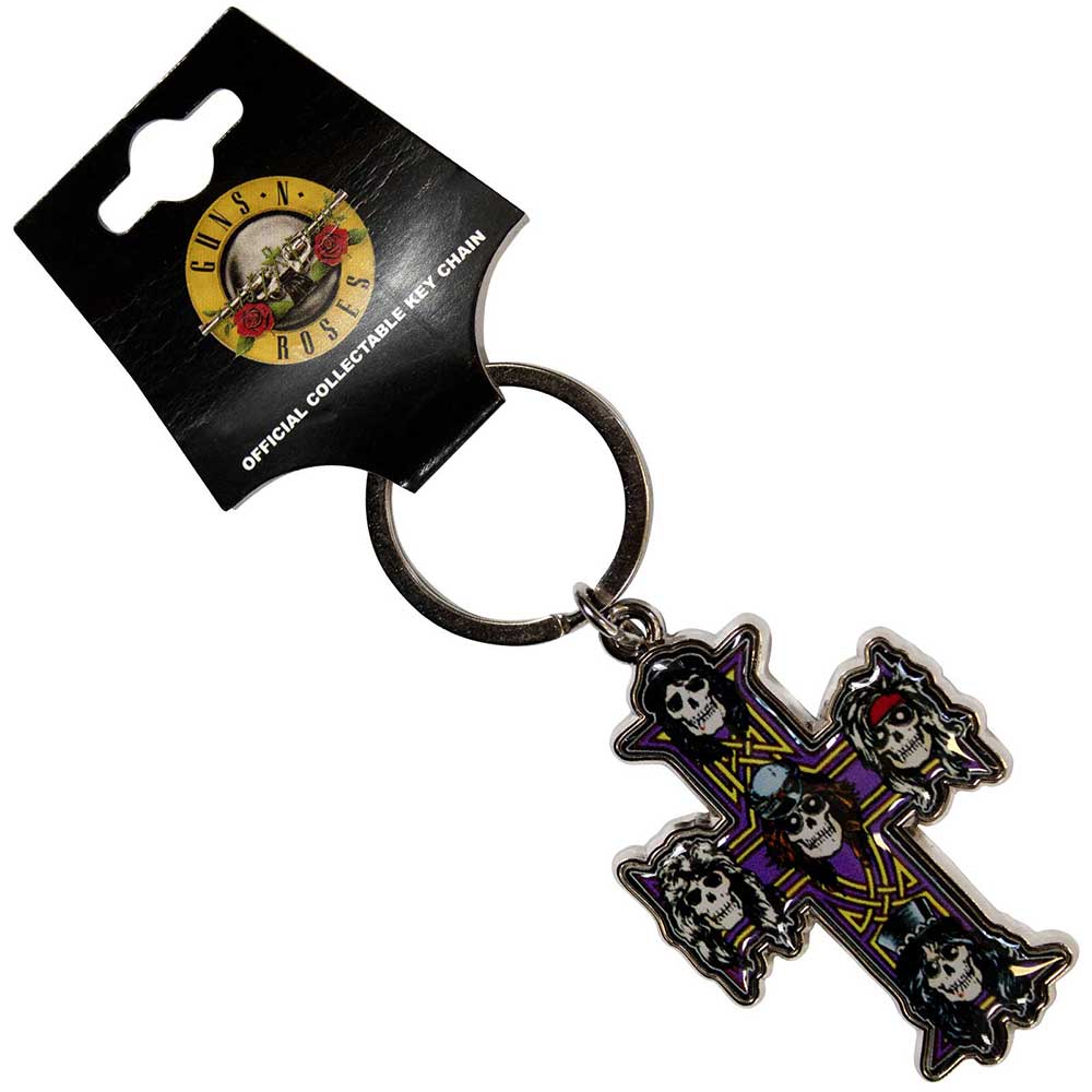 Guns n Roses Appetite Cross Metal Keyring