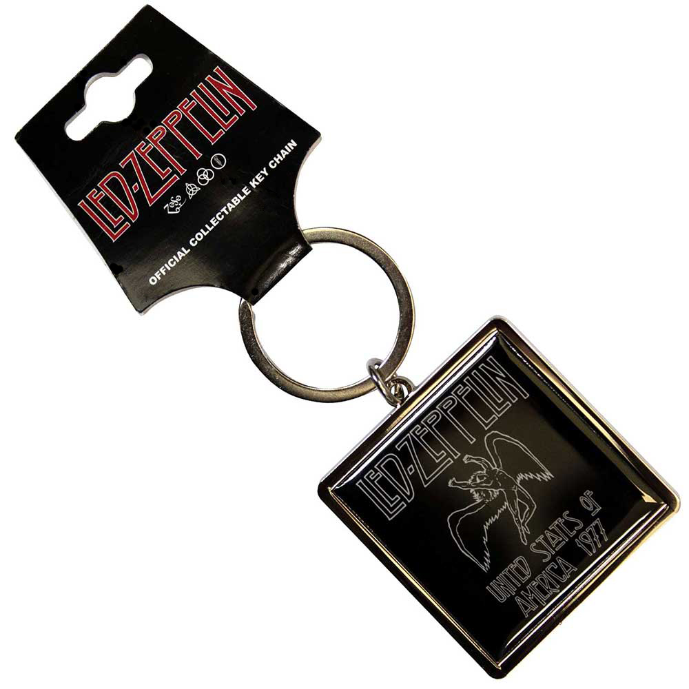 Led Zeppelin United States of America 1977 Metal Keyring