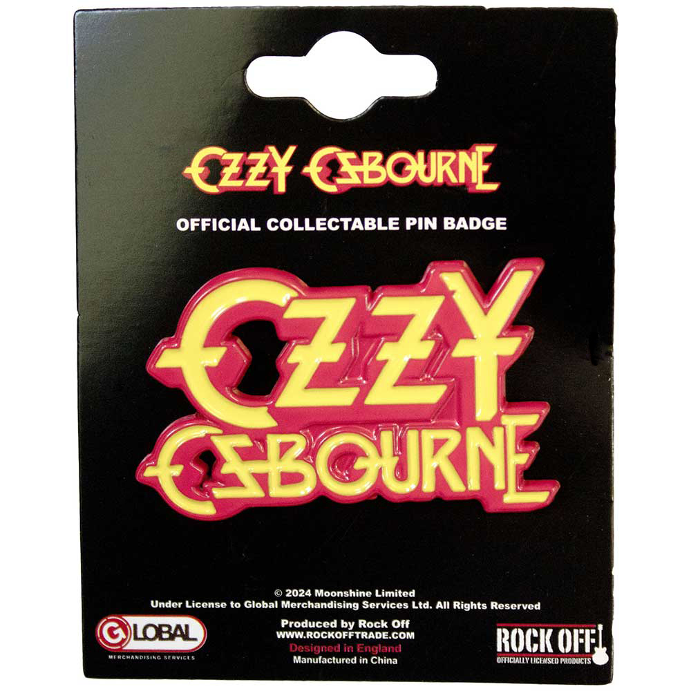 Ozzy Osbourne Logo Pin Badge