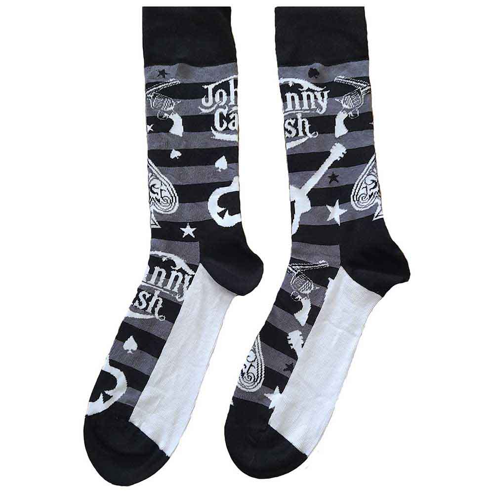 Johnny Cash Guitars & Guns Socks (7-11)