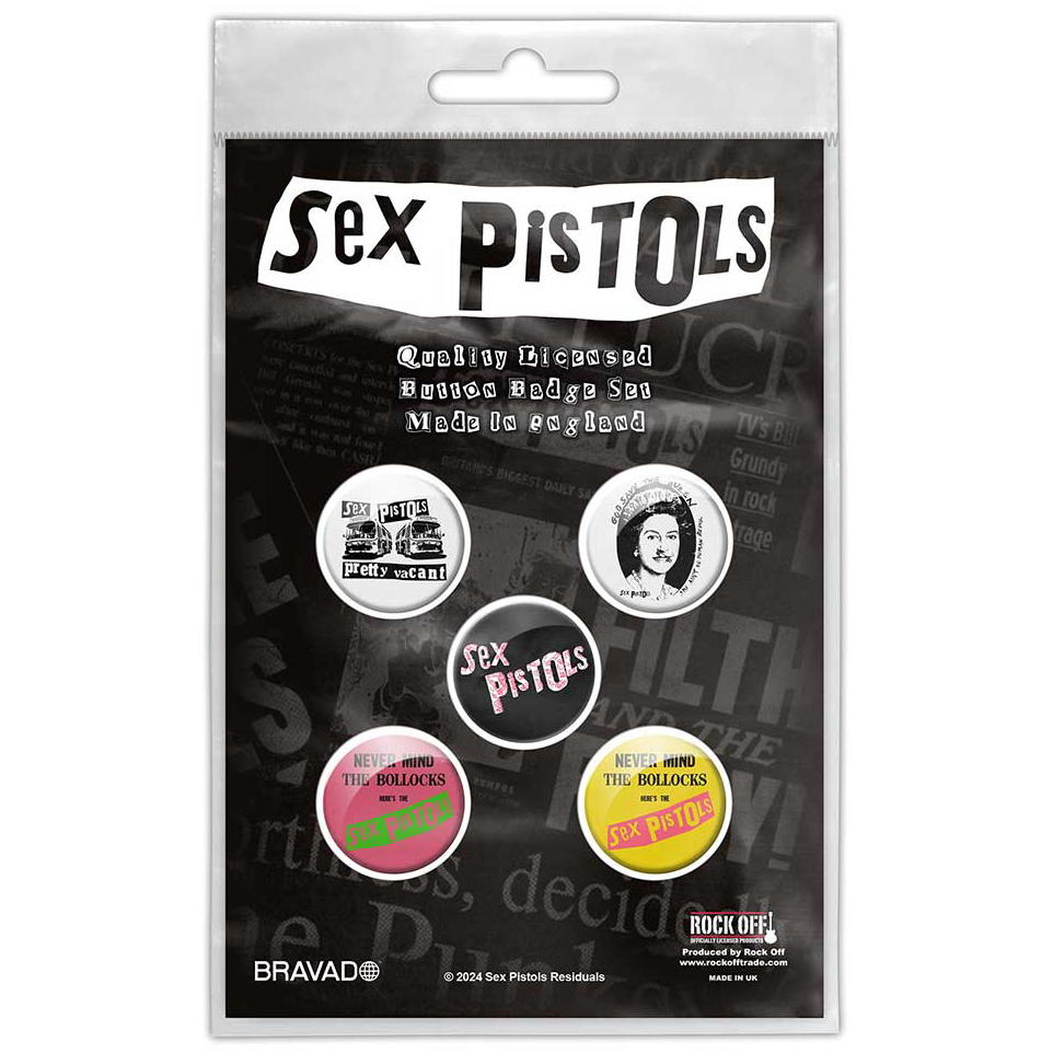 Sex Pistols Button Badge Set