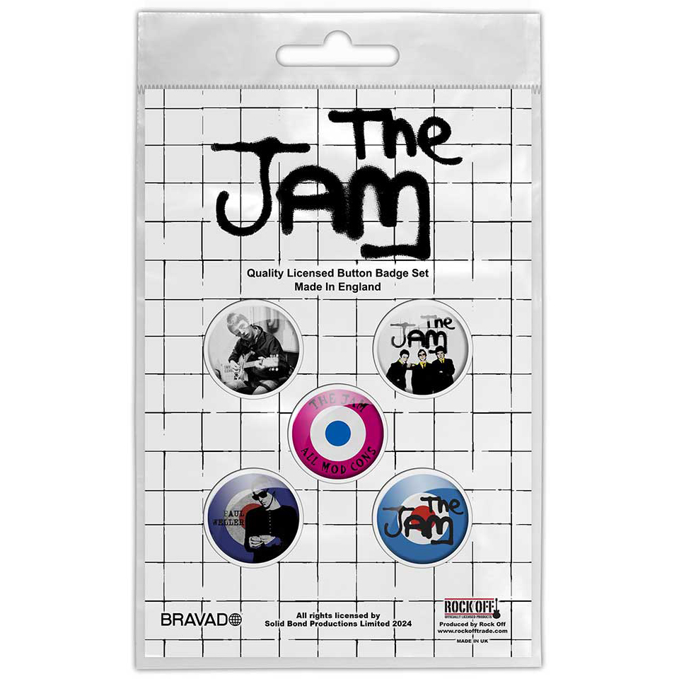 The Jam All Mod Cons Button Badge Set