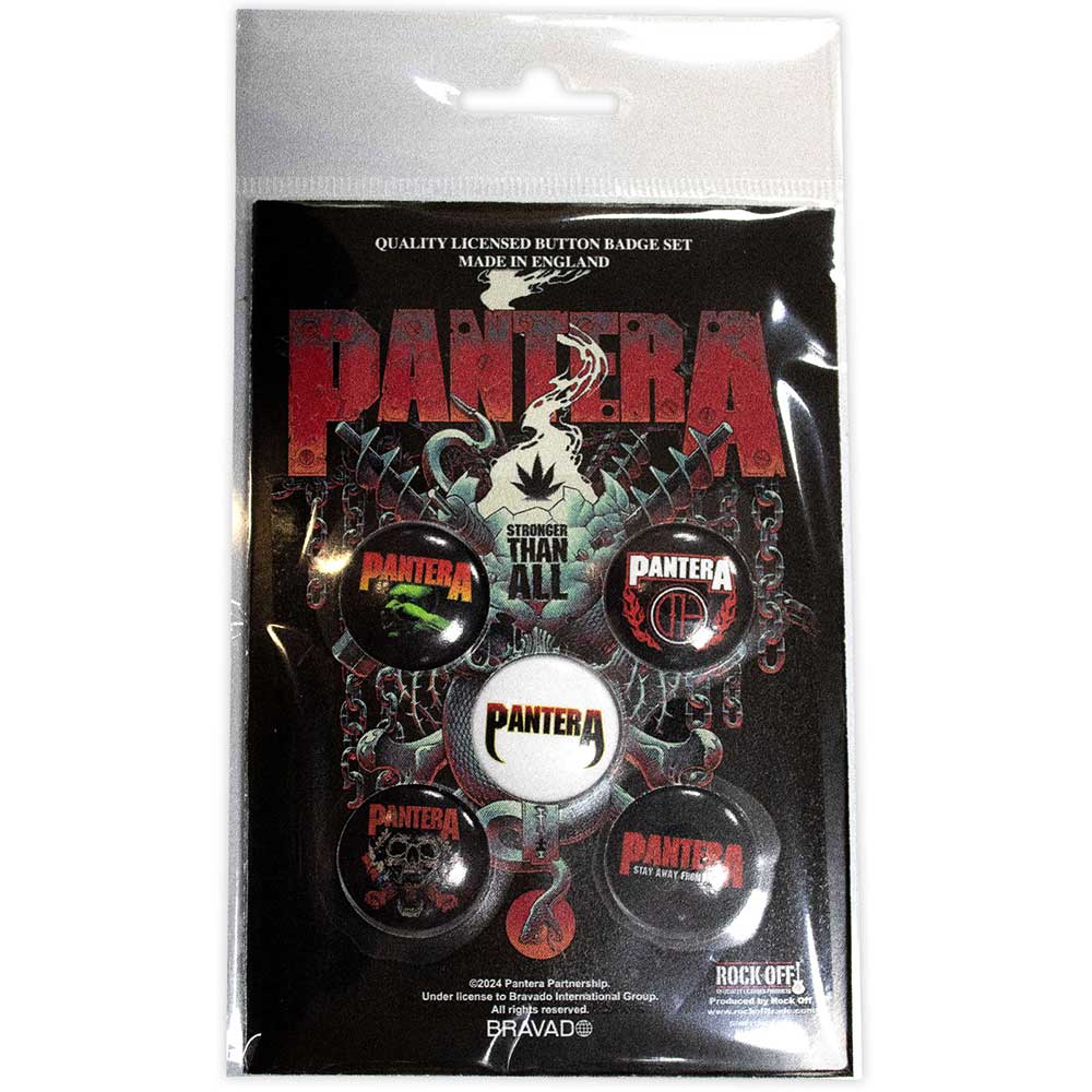 Pantera Stay Away From Me Button Badge Set