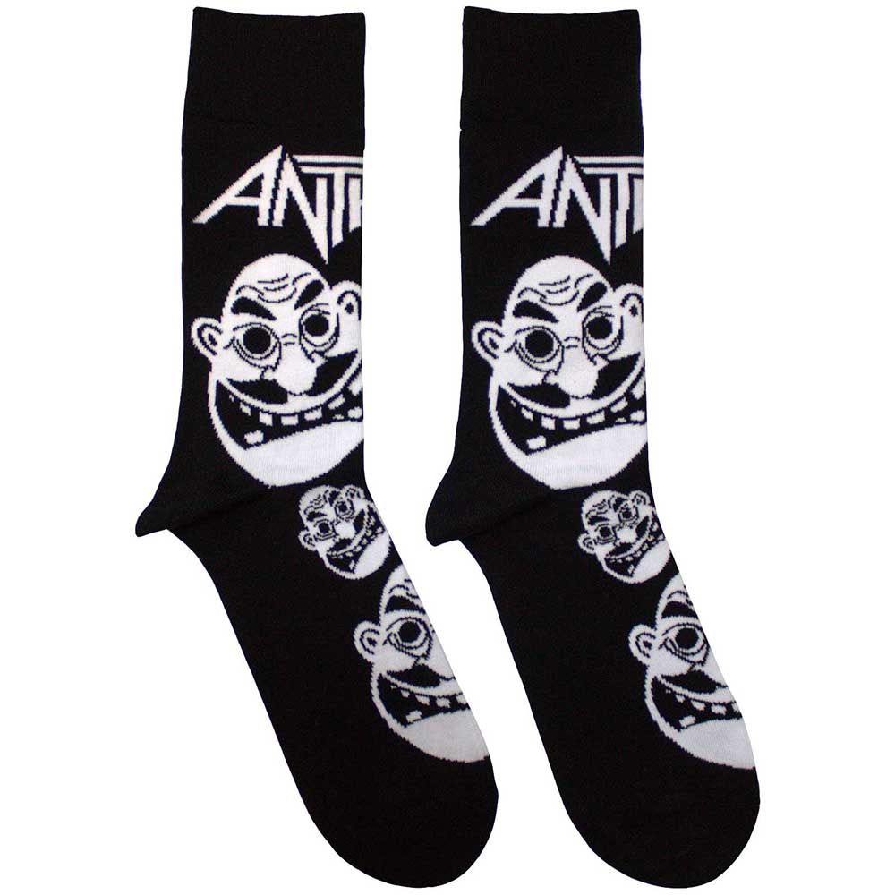 Anthrax Not Man Faces Socks (7-11)